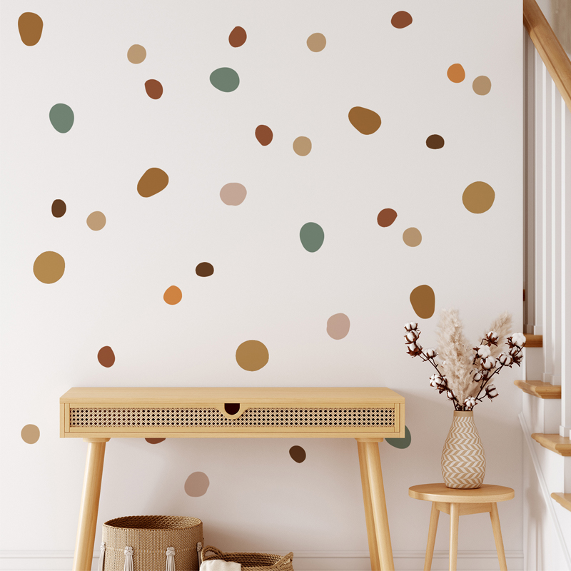 Baby Girl Nursery Quotes - Boho berçário bolinhas criativo adesivos de