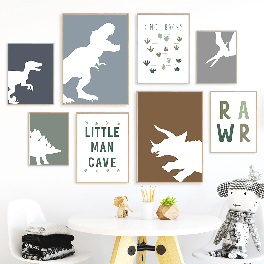 Baby Girl Nursery Quotes - Pôsteres e impressões de dinossauros jurássicos,