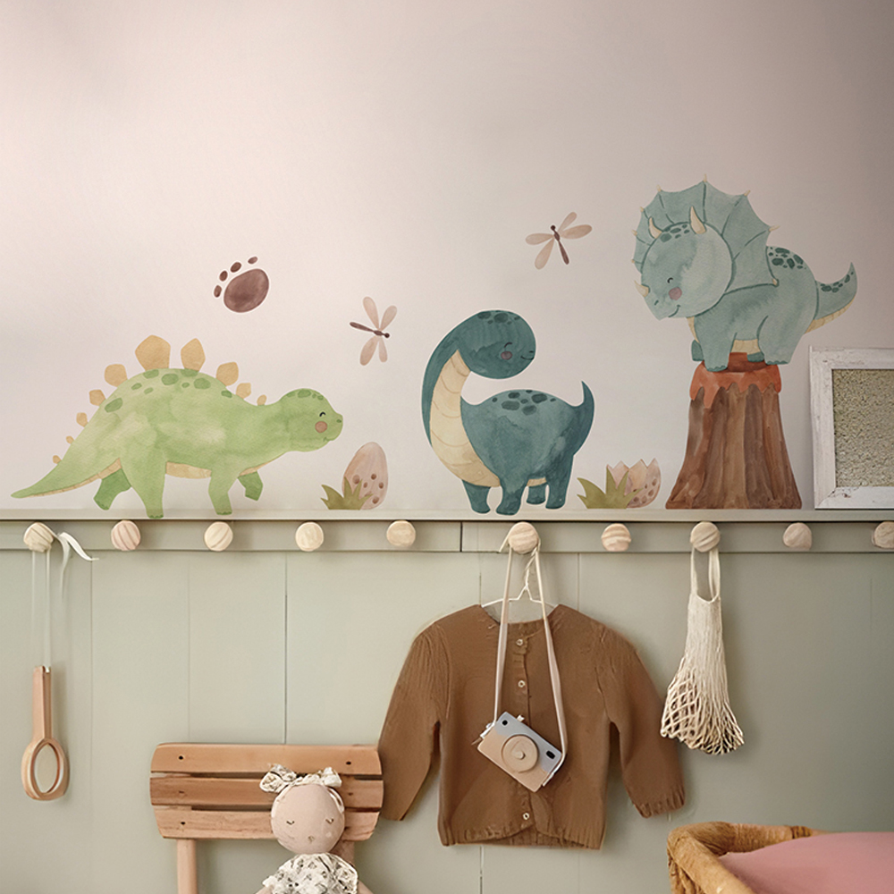 Baby Girl Nursery Quotes - Dinosaur Wall Decalques, Dino Alfabeto, Adesivos