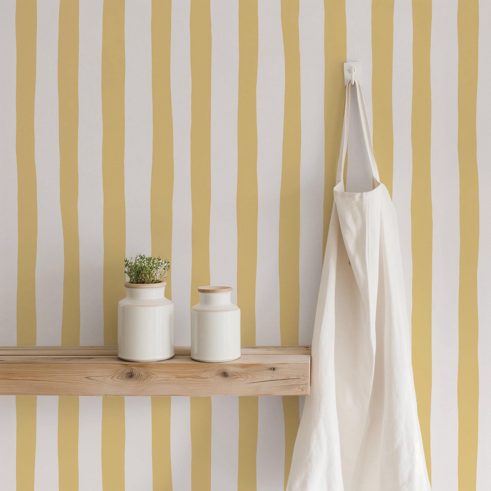 Baby Nursery Peel And Stick Wallpaper - Papel de parede com listras oscilantes