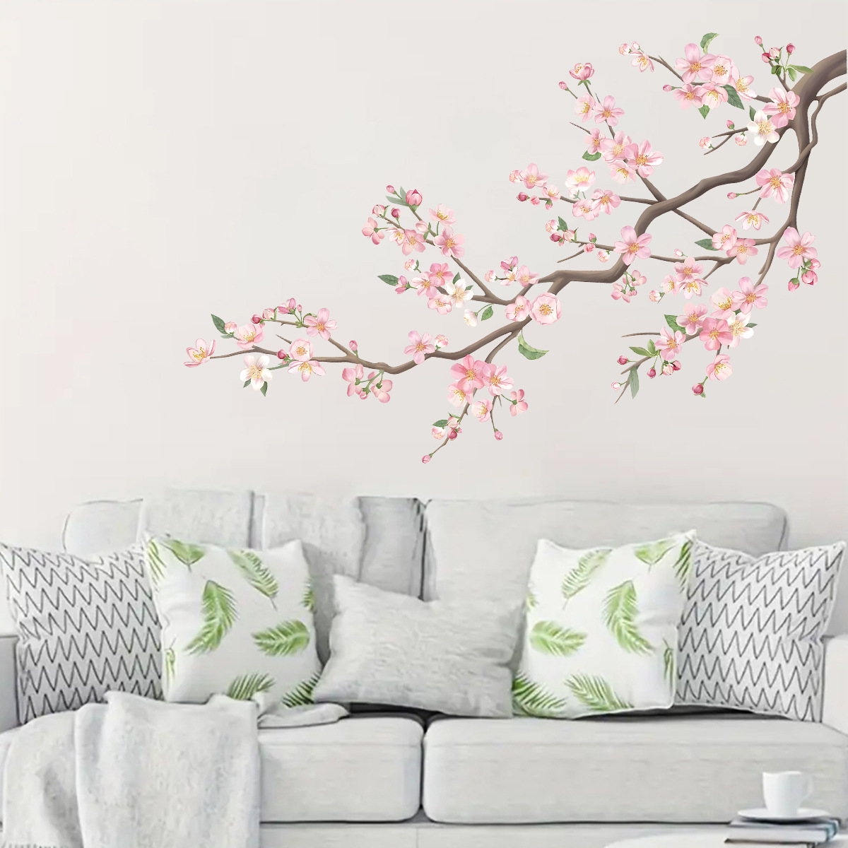 Aquarela pássaro flor adesivos - Baby Girl Nursery Quotes avaliação e preço