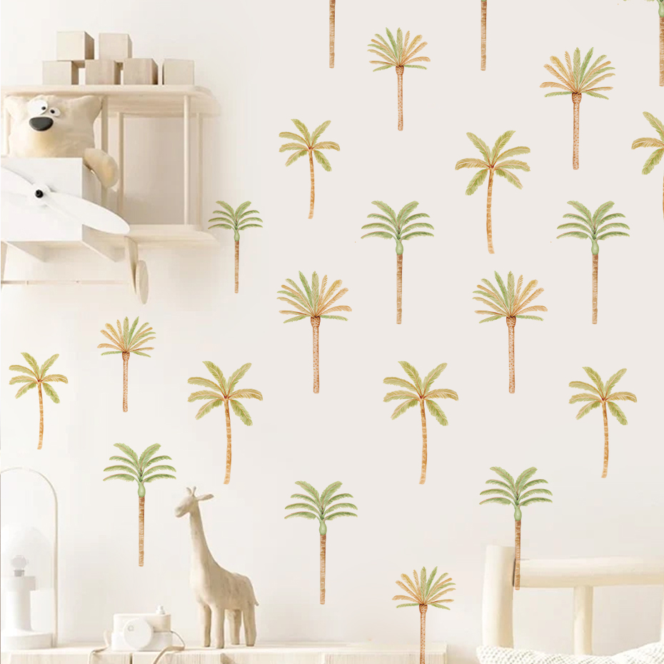 Boho coqueiro palmeira adesivo - Baby Nursery Decor Girl avaliação e preço