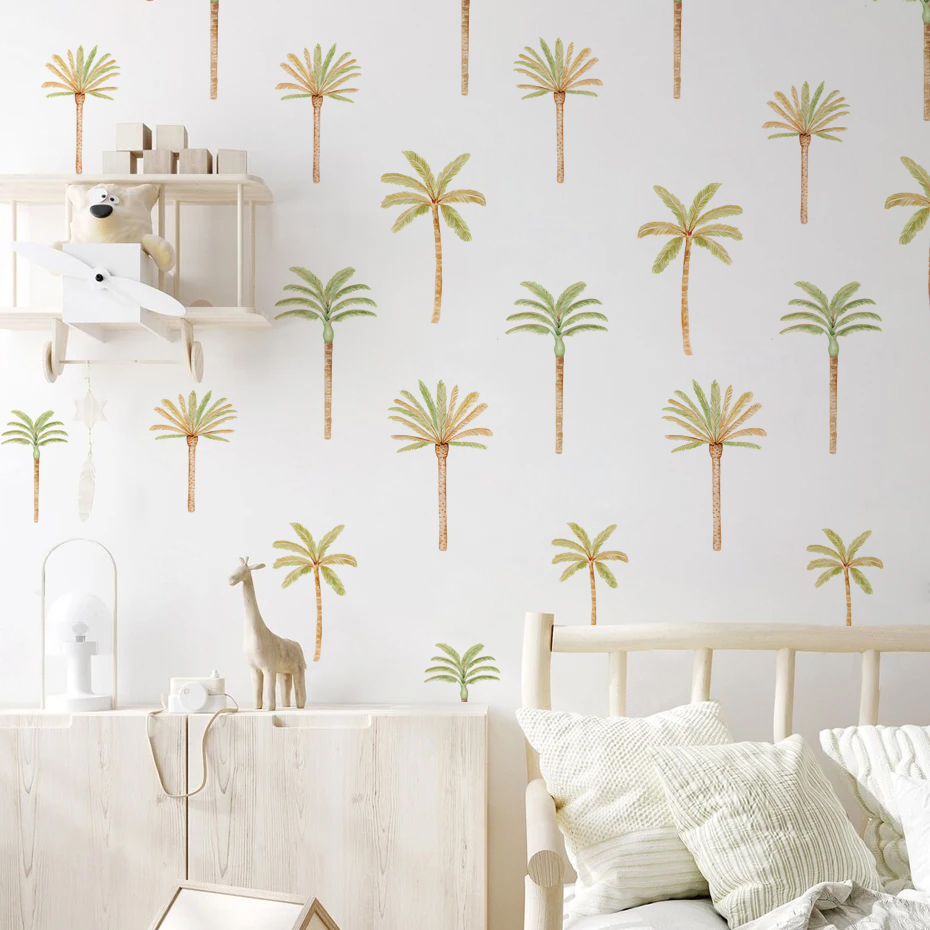 Boho coqueiro palmeira adesivo - Baby Nursery Decor Girl avaliação e preço