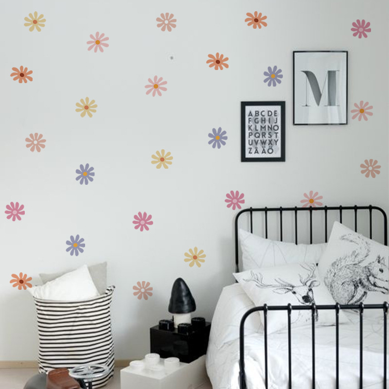 Margarida floral adesivos de p - Baby Nursery Peel And Stick Wallpaper avaliação e preço