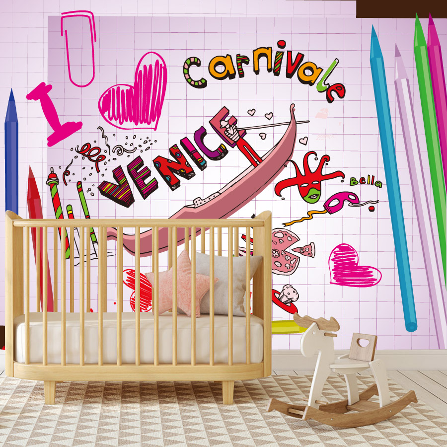 Papel de parede de desenho ani - Baby Nursery Peel And Stick Wallpaper avaliação e preço