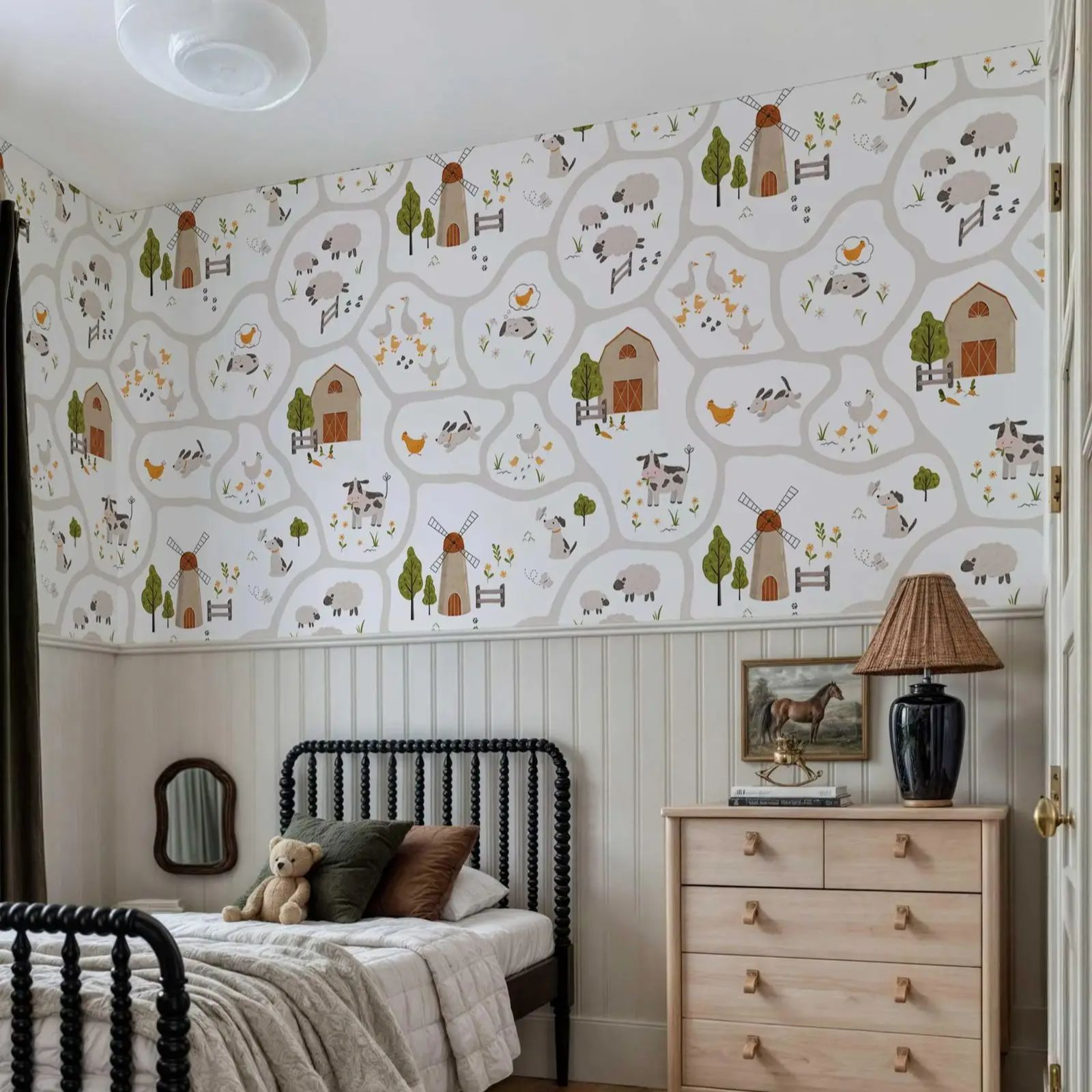 Papel de parede infantil de an - Baby Nursery Peel And Stick Wallpaper avaliação e preço
