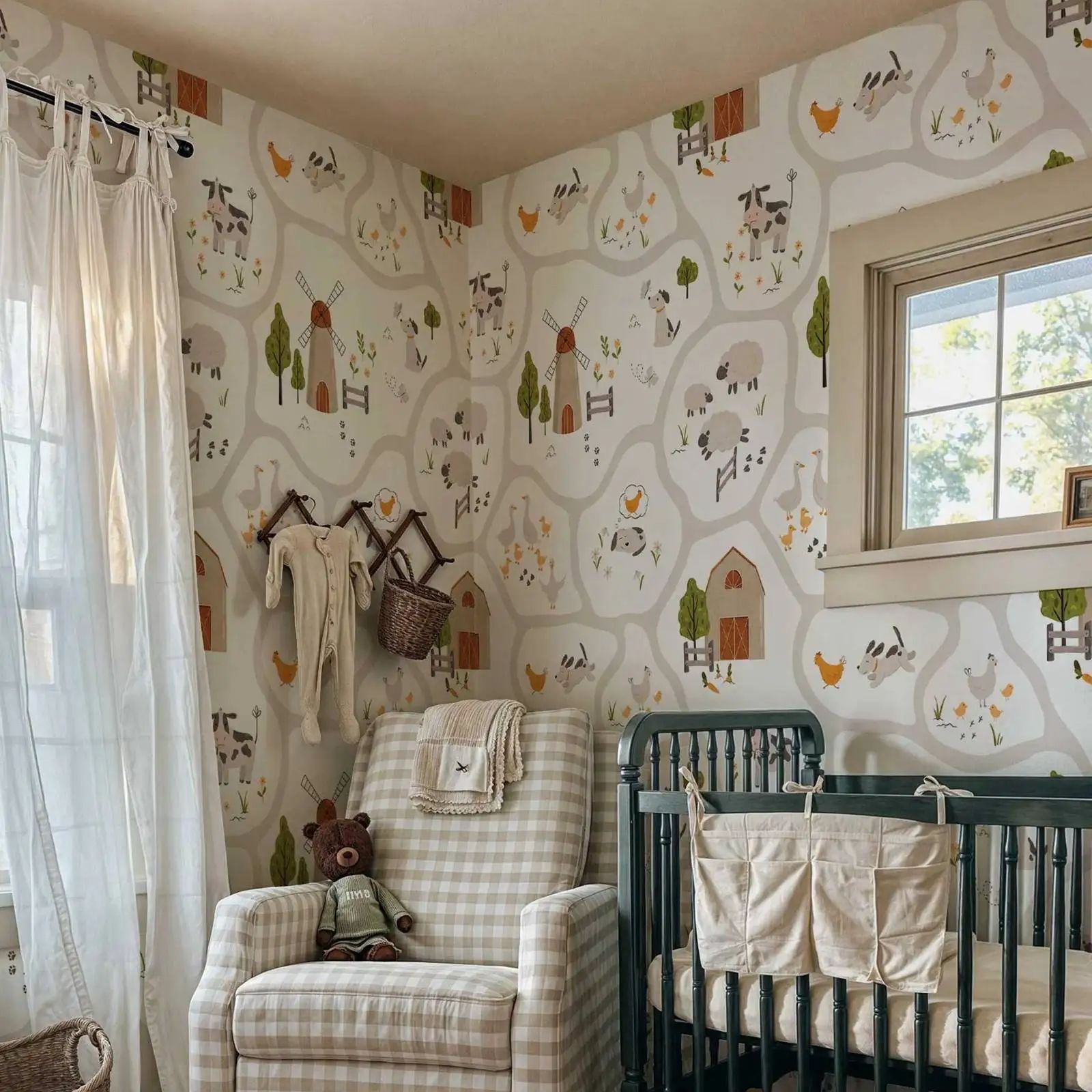 Papel de parede infantil de an - Baby Nursery Peel And Stick Wallpaper avaliação e preço