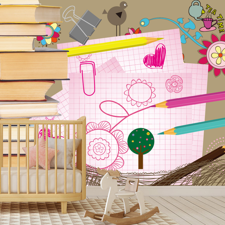 Livros de desenhos animados de - Baby Nursery Peel And Stick Wallpaper avaliação e preço