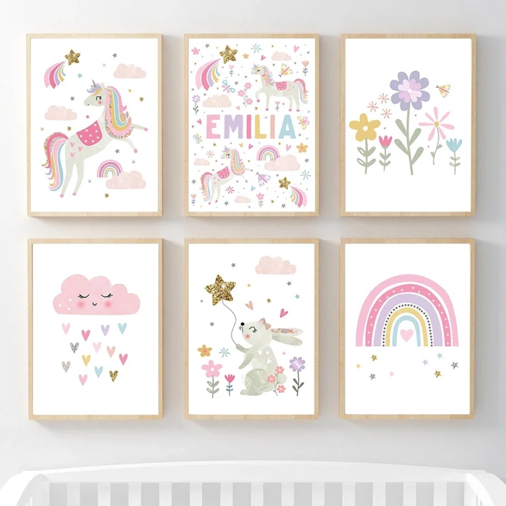 Arte de Parede para Quarto de  - Baby Nursery Decor Girl avaliação e preço