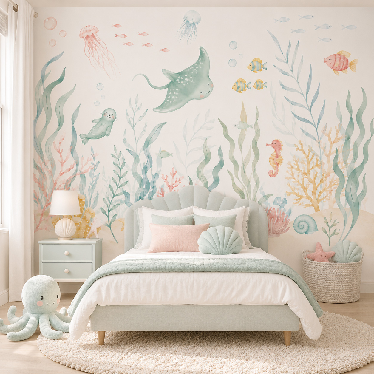 Papel de Parede Autoadesivo co - Baby Nursery Peel And Stick Wallpaper avaliação e preço