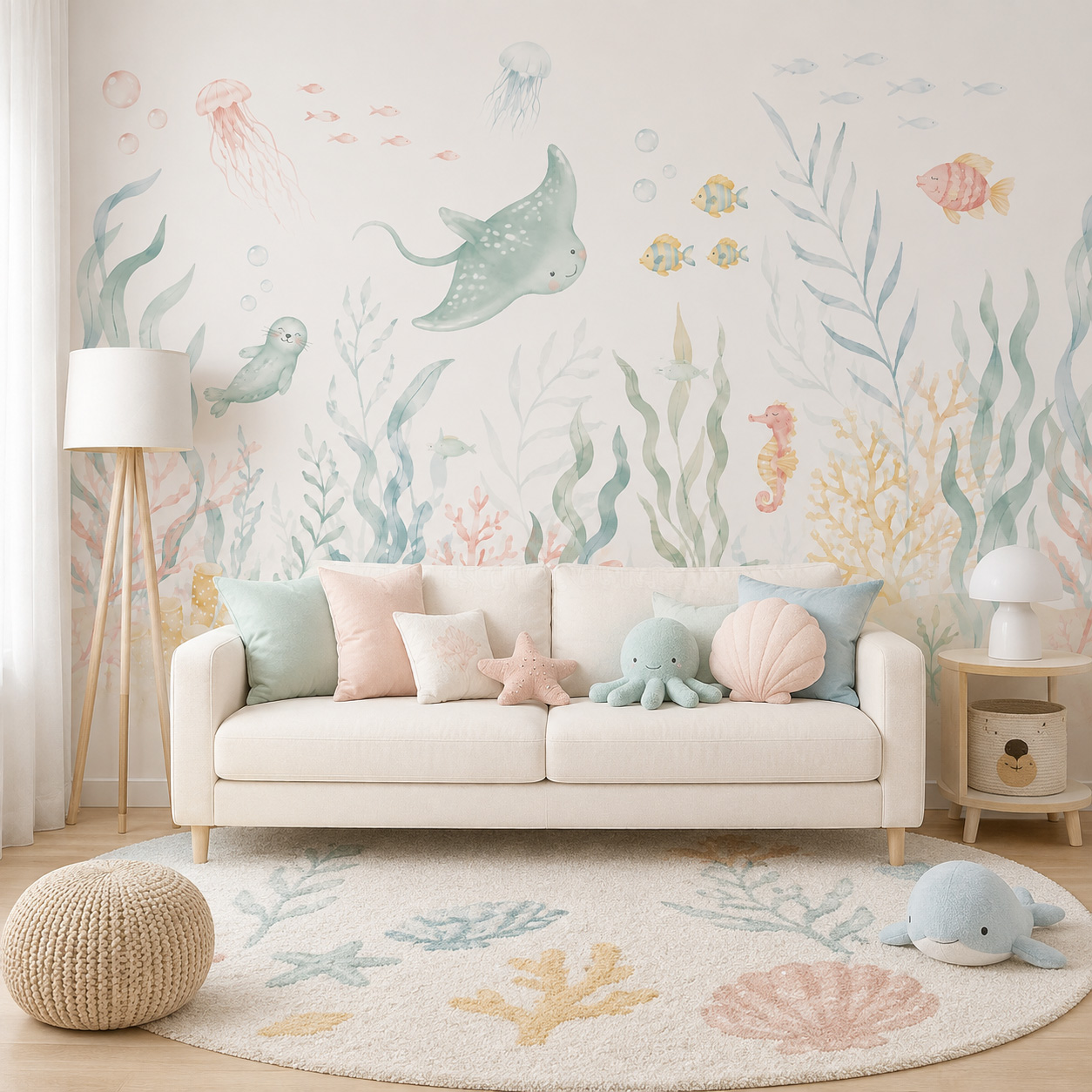 Papel de Parede Autoadesivo co - Baby Nursery Peel And Stick Wallpaper avaliação e preço