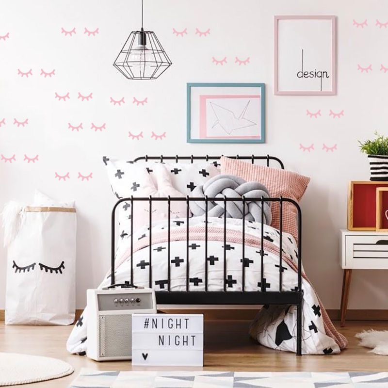 Adesivos de parede de cílios p - Baby Girl Nursery Quotes avaliação e preço